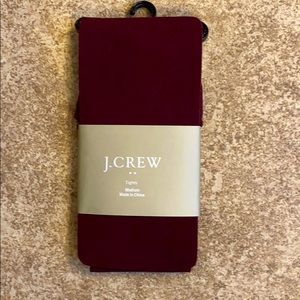 J. Crew maroon tights